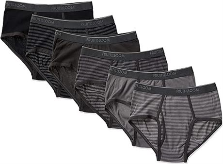Small, Fruit of the Loom 5-Pack Stripes/Solid Fashion Brief 6P4619