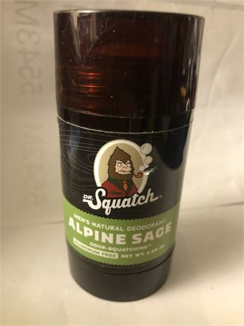 Dr. Squatch Natural Deodorant, Alpine Sage, 2.65 oz