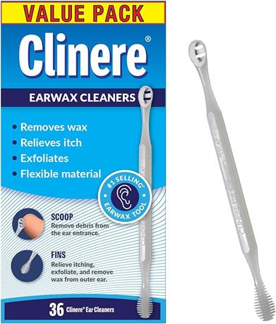 Clinere Ear Cleaners Club Value Pack, 36 Count