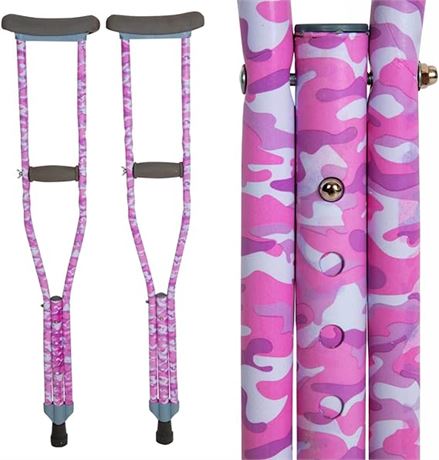 My Crutches - Fashion Designed Youth Junior Crutches for Kids/Teens w Adjustable