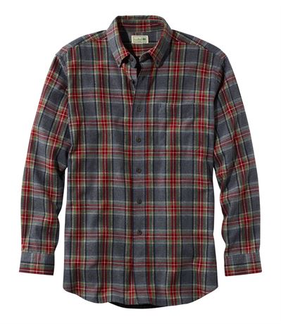 LLBean Regular fit XL Men's Scotch Plaid Flannel Shirt, Traditional Fit