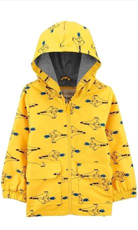 SIZE:7, Carter's Boys' Jersey Lined Perfect Rain Lightweight Jacket