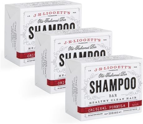 J·R·LIGGETT'S All-Natural Original Shampoo Bar | Solid Organic Dry Bar