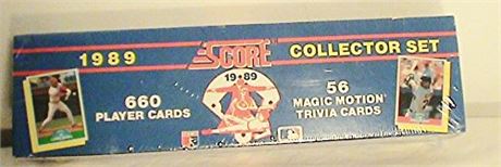 Score 1989 Collector Set- 660 Player Cards 56 Magic Motion Trivia Cards