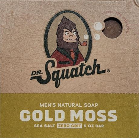 Cold Moss Dr. Squatch men's natural soap 5 oz New in Box