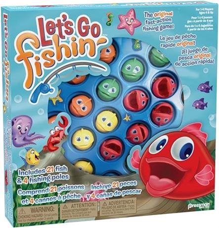 Pressman Let's Go Fishin' Trilingual - Original Fast-Action Fishing Game