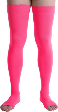 XLARGE- Doc Miller Thigh High Compression Socks Women and Men 20-30mmHg for Vari