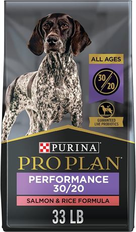 17 kg Bag - Purina Pro Plan Sport Performance 30/20 Dry Dog Food, Salmon & Rice