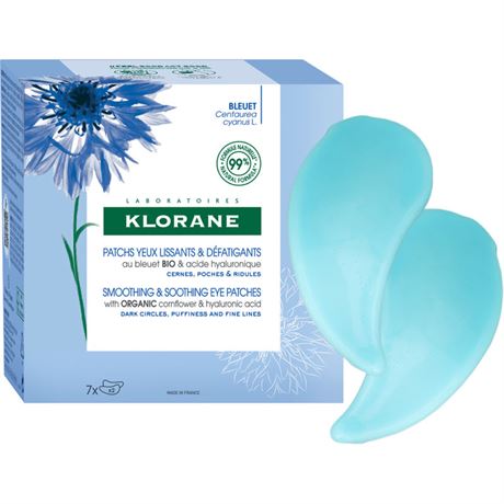 Klorane Smoothing & Soothing Eye Patches with Organic Cornflower