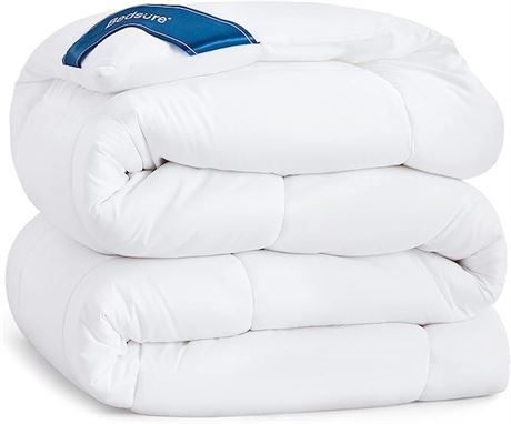 68*88, Bedsure Twin Comforter Duvet Insert - Down Alternative White Twin Size Co