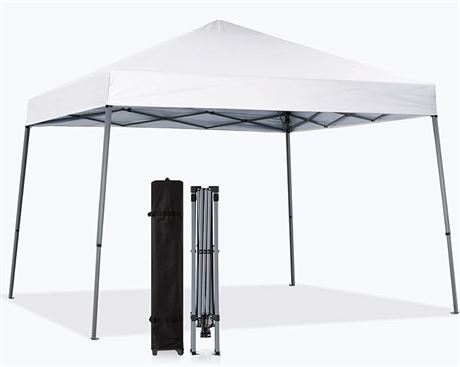 MASTERCANOPY Portable Pop Up Canopy Tent Beach Canopy  ,(10x10,White)