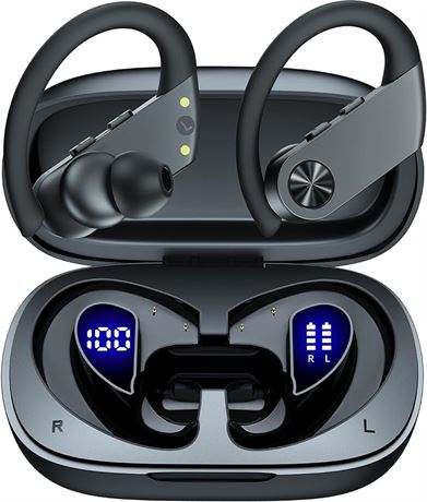 PocBuds Wireless Earbuds Bluetooth Headphones 110Hrs Playback Sports Ear Buds