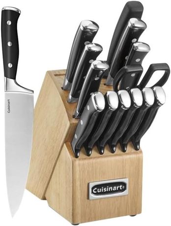CUISINART Block Knife Set, 15pc Cutlery Knife Set...