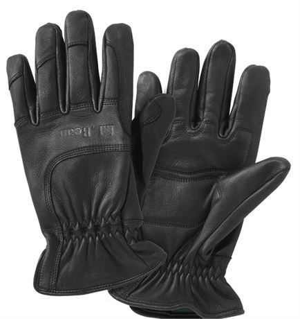 L.L.Bean Men's Deerskin Gloves Black Large