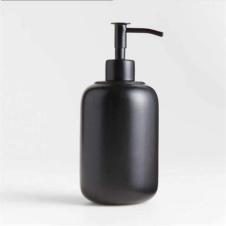 Chet Ceramic Black Soap Dispenser