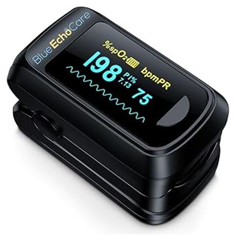 BEC PULSE OXIMETER - Includes 2x AAA, lanyard and user manual. For Adults and Ch