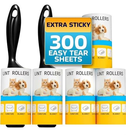 Lint Rollers for Pet Hair, Sticky, Remover for Couch, Clothes Furniture and