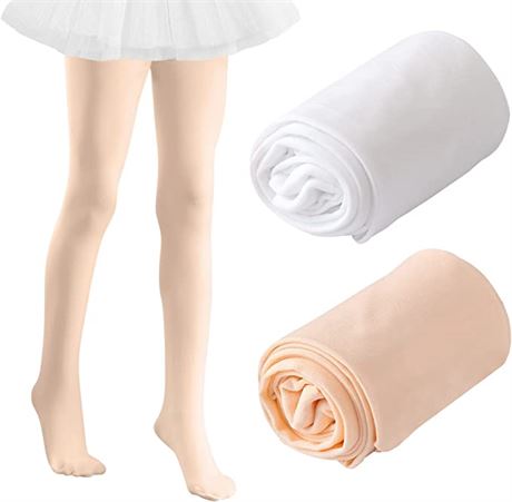 2-4T, Girls Tights Toddler Ballet Tights Kids Dance Tights Footed