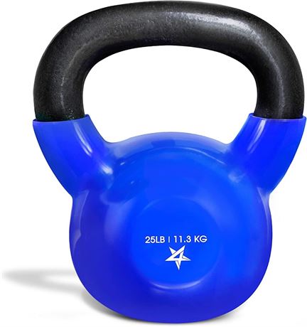 Yes4All Vinyl Coated Kettlebell Weights, Weight Available: 25 Lb - Strength Trai