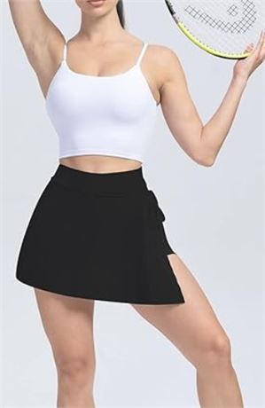 XS - Women’s Athletic Tennis Skirts with Shorts Pockets
