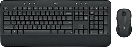 Logitech MK545 Advanced Wireless Keyboard and Mouse Combo , Black