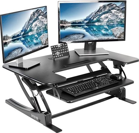 VIVO 36 inch Height Adjustable Stand Up Desk Converter, V Series, Quick Sit to S