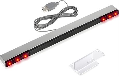 Dolphin Bar USB Wii Sensor Bar, Wii Infrared Ray Motion Sensor Bar for Nintendo