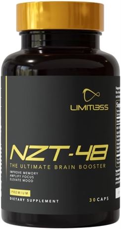 NZT-48 Premium Brain Booster - Nootropic - Brain Supplement for Memory 30 CAPS