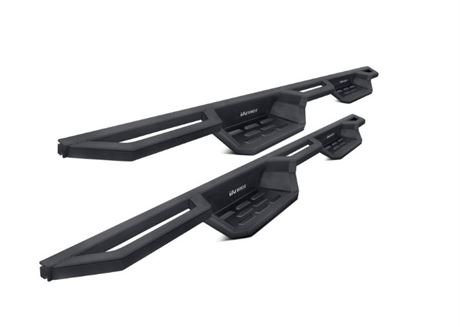 IA20NBC0B - 6" ST Drop Style Black Rectangular Nerf Bars for Toyota 4Runner