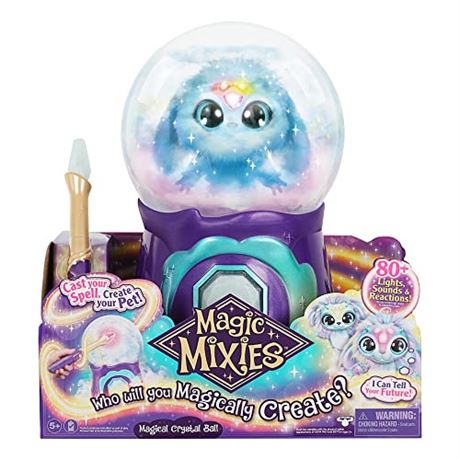 Magic Mixies Magical Crystal Ball with Blue Interactive Plush
