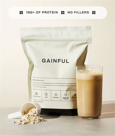 14.8 oz (420g) - GAINFUL Customized Protein Powder, Whey Protein (24g of Protein