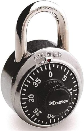 Master Lock 1500 Combination Lock, Black, Keyless