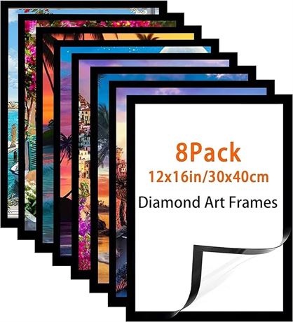 Diamond Art Frame 12x16 Inch - Diamond Painting Frames 30x40 cm Suitable for 10x