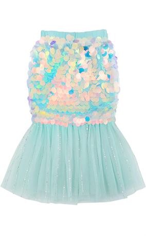 Size 4T (110) Girls Mermaid Tail Skirt Sequins Birthday Wedding Party Dress Page