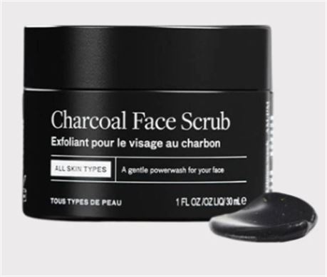 2 Pack, 30ml - Lumin - Charcoal Face Scrub, Deep Detox for Men - Face Cleanser f