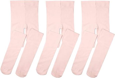 XS-STELLE Girls Ballet Dance Students School Footed Tight (Toddler/Littl