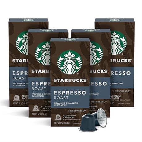 Starbucks by Nespresso Dark Roast Espresso (50-count single serve capsules, comp