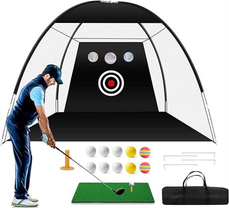 Golf Practice Net, 10x7ft Golf Nets for Backyard Driving, Home Golf Swing Traini