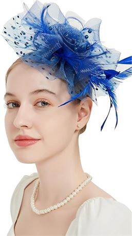 Fascinators for Women Tea Party Headband Kentucky Derby Hats Cocktail Flower