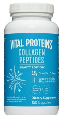 Vital Proteins Collagen Peptides + Beauty Capsules, 150 Count