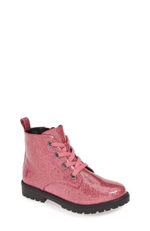 SIZE: 13M Tucker + Tate Girls Pink Glitter Ankle Boots Shoes Maisie Nordstrom