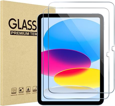 ProCase 2 Pack Screen Protector for iPad 10.9 10th Generation 2022 A2696/A2757/A