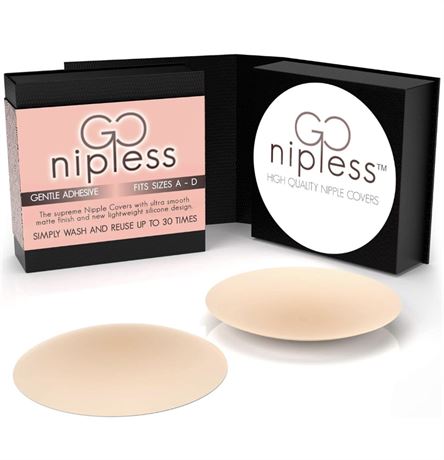 Go Nipless Nipple Covers Silicone Pasties For Women - Adhesive Petals Nip Covers