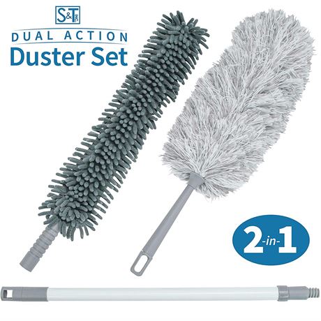 Extendable Dual Action Duster Set
