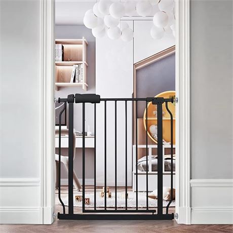 Small Baby Gate 29-33 Inch Extra Wide Pressure Mounted Baby Gate Tension Indoor