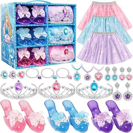 Princess Dress Up Toys & Jewelry Boutique, Girl Role Play Gifts, Kids Toy for 3+