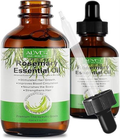 PACK OF Rosemary Oil for Hair Growth,Skin Care,Nails &Cuticles,Nourish the Scalp
