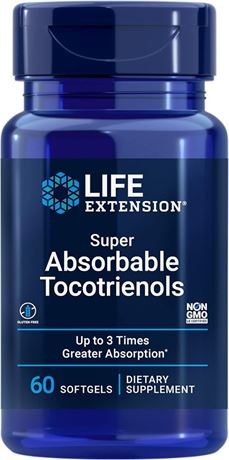 Life Extension Super Absorbable Tocotrienols – Vitamin E D-alpha tocopherol