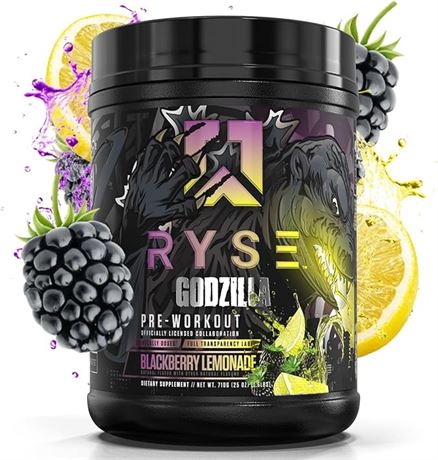 Ryse: Godzilla Preworkout, 40 Servings BlackBerry Lemonade