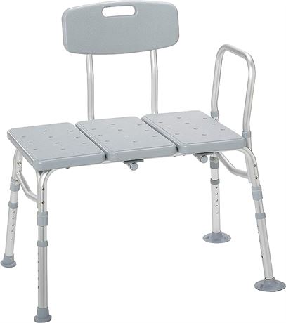 Drive Medical Transfer Tub Bench, Knocked Down, Tool-free, 1 Each 1 count